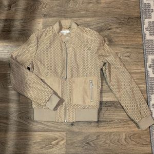 Kenneth Cole Lazer Cut Tan jacket XS